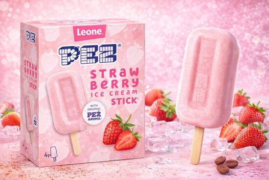 PEZ strawberry ice cream stick 4x60ml 